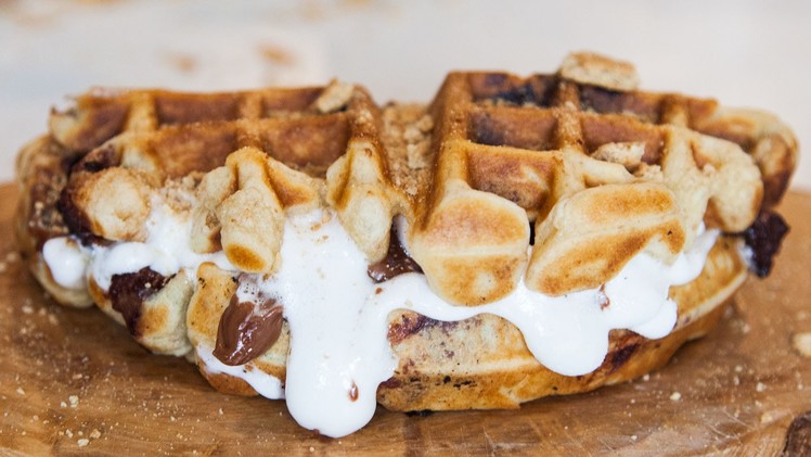 How To Make Waffle S'mores