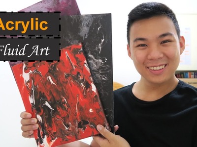 How to paint acrylic fluid art