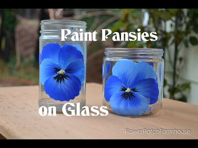 How to Paint Pansies on Glass