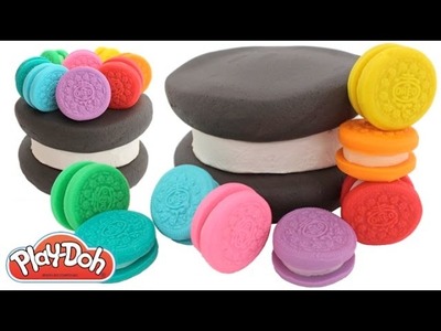 Learn Colors How to Make a Giant Play Doh Oreo Cake RainbowLearning