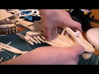 Making wood craft helicopter