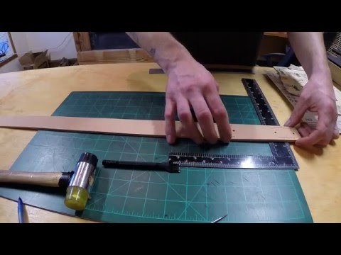 Ranting while showing how to make a belt. WolfeCustoms shop #018