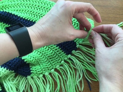 Adding Fringes To A Crochet Blanket