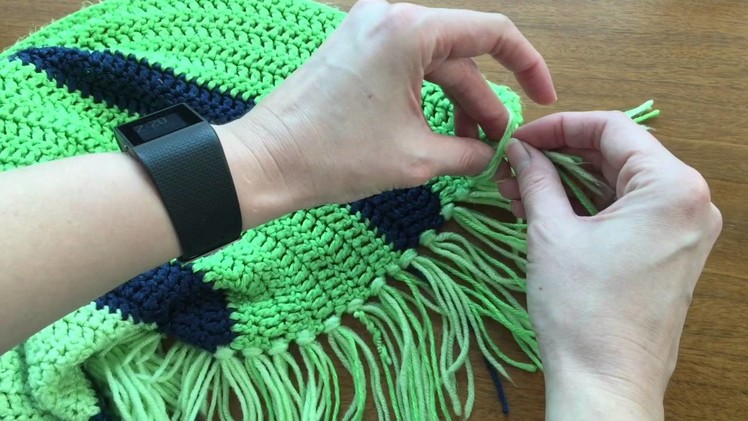 Adding Fringes To A Crochet Blanket
