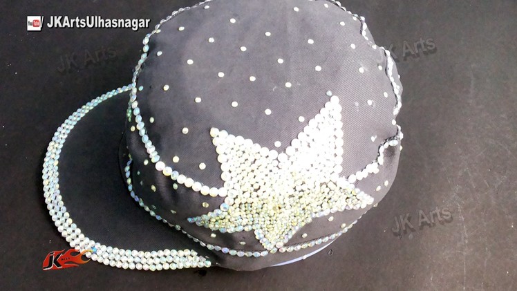 Baseball cap Decoration with Rhinestone | DIY How to | JK Arts 899