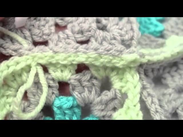 Connecting Granny Squares with the Slip Stitch and Single Crochet