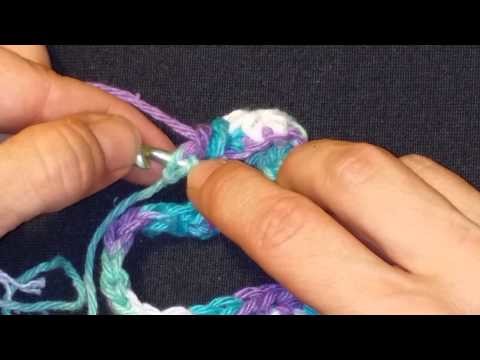 Crochet washcloth tutorial step by step Part 1