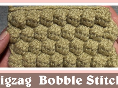 Crochet Zigzag Cluster Bobble Stitch