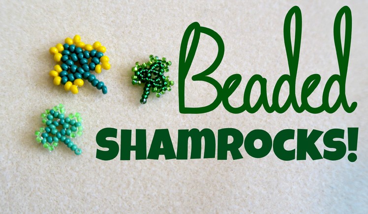 DIY Bead Shamrock St Patrick's Day. Bead Weaving. ¦ The Corner of Craft