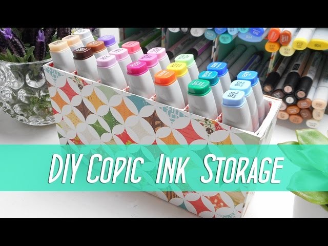 DIY Copic Various Ink Storage Box.Shelf - SNL Design Team - Fun Desk Tidy - Ma'at Silk