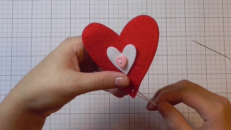 DIY Easy to make plush hearts