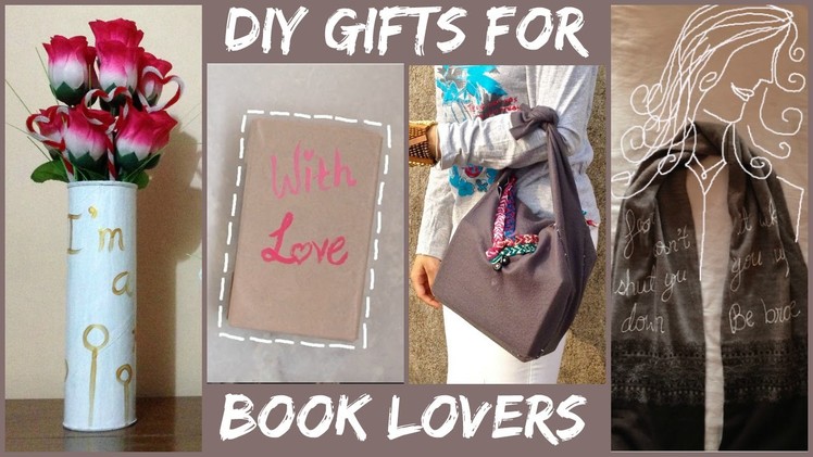DIY Gift Ideas for BOOK LOVERS!!! Harry Potter | Divergent |