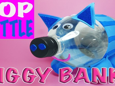 DIY: HOW TO MAKE A HOMEMADE POP BOTTLE PIGGY BANK!
