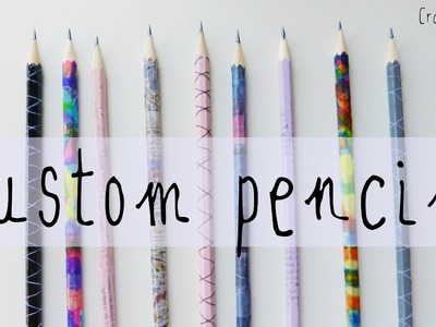 DIY ideas: Custom pencils. "Back to School" Crafts