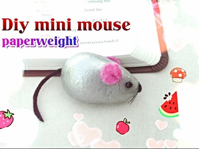 Diy: mini mouse paperweight