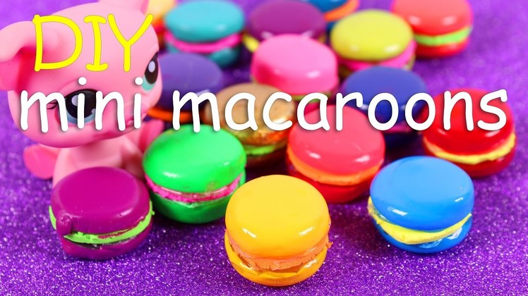 DIY Miniature Macarons ~ No polymer clay baking