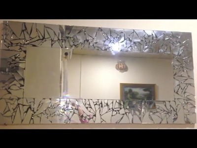 DIY Mirror Mosaic Wall Art! Beautiful Modern Mirror Frame