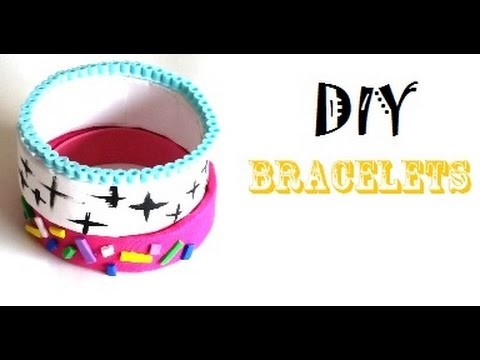 {DIY} Super Easy DIY Bracelets: Perler Beads.Duct Tape Roll. Washi Tape