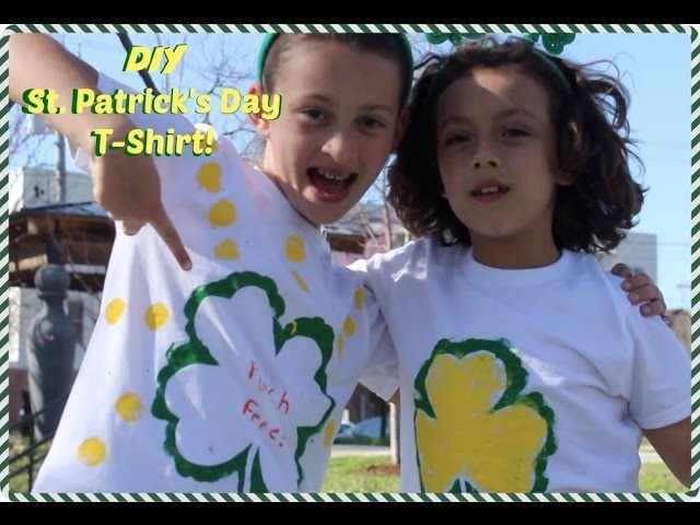 DIY T-Shirt St. Patrick's Day Craft - by SuperDuperKidsBlog