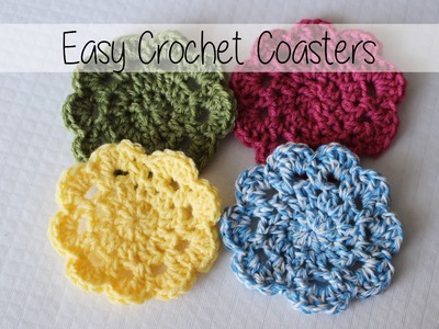 Easy Crochet Coasters | Great Beginner Project.Stash Buster! | Sewrella
