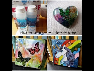 EliChem review on their new art resin and how to make faux stained glass art