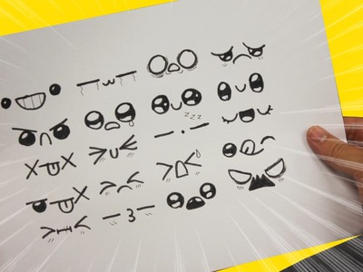 EXPRESIONES KAWAII PARA TUS DIBUJOS - Dibujos Kawaii faciles - How to draw expressions