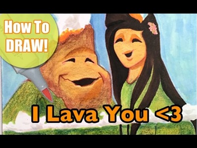 How To Draw Pixar's Lava in Copic Markers