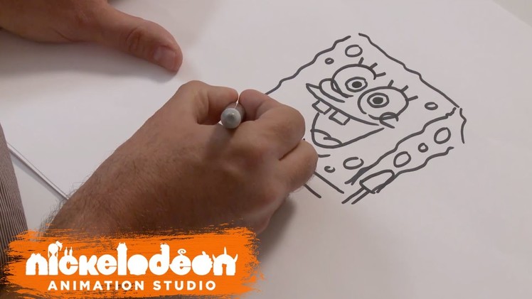 How to Draw SpongeBob | SpongeBob SquarePants | Nick Animation