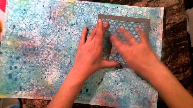 How to Lay Down a Mixed media  Background