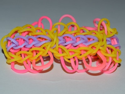 How to Make a Butterfly Rubber Band Bracelet - Step by Step Instruction Tutorial - Mazichands.com