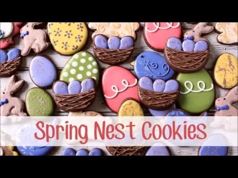 How to Make a Decorated Nest Cookie for Spring