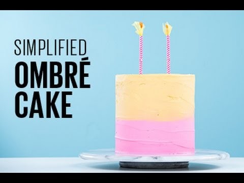 How to make a simple ombre cake