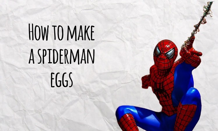 How to Make a Spiderman Easter Egg DIY - Easter Decorations