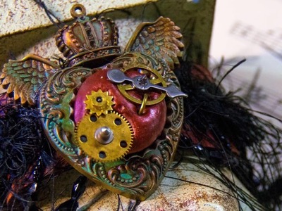 How to make a Steampunk Heart - Jewelry Making