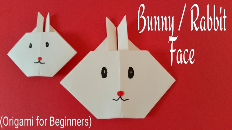 How to make a super easy  Paper " Easter Rabbit 