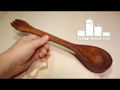 How to make a wooden spoonfork