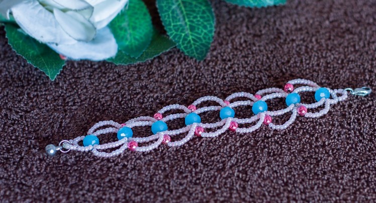 How to make beaded bracelet at home | bracelet making tutorial |