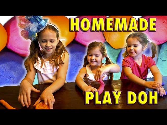 How to make Easy Homemade Play Doh. No Cooking