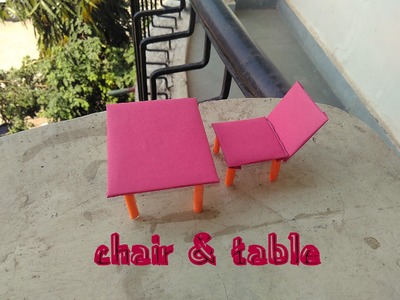 How to make paper & cardboard chair & table - toy for kids story game