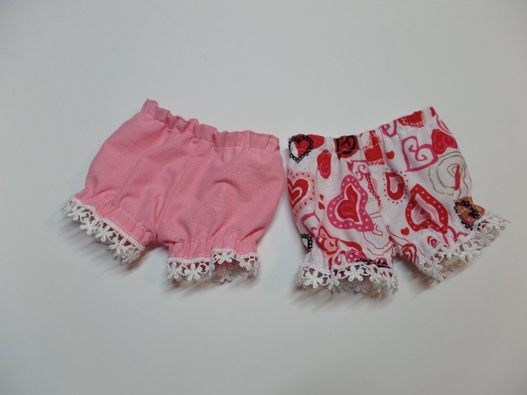 How to Make Short Doll Knickers Part 1