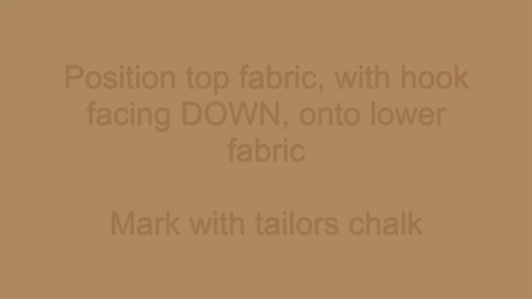 How To Sew On A Hook & Bar 4 Thread Method