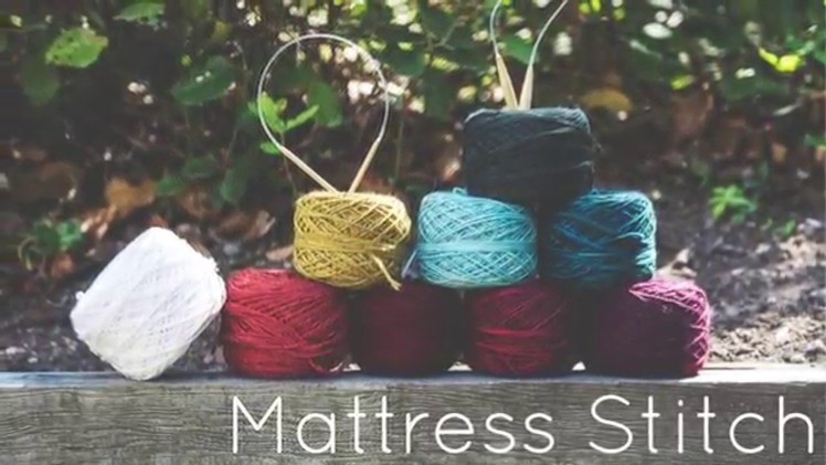 Knitting Tutorial for beginners: Mattress Stitch