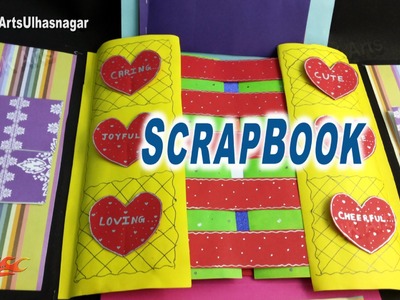 Multi-fold scrapbook Tutorial | How to make Love Scrapbook | JK Arts 907