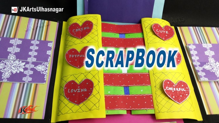 Multi-fold scrapbook Tutorial | How to make Love Scrapbook | JK Arts 907