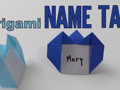 Origami - How to make a NAME TAG