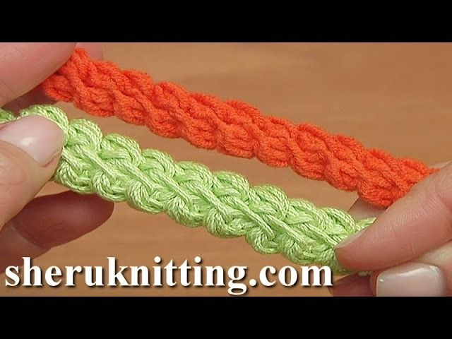 Puff Stitch Crochet Cord Tutorial 102