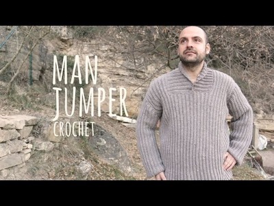 Tutorial Easy Crochet Jumper for Man