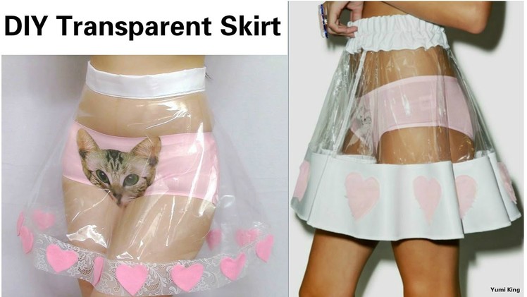 Weird Fashion DIY : DIY Transparent.Waterproof.See-through Skirt. Costume