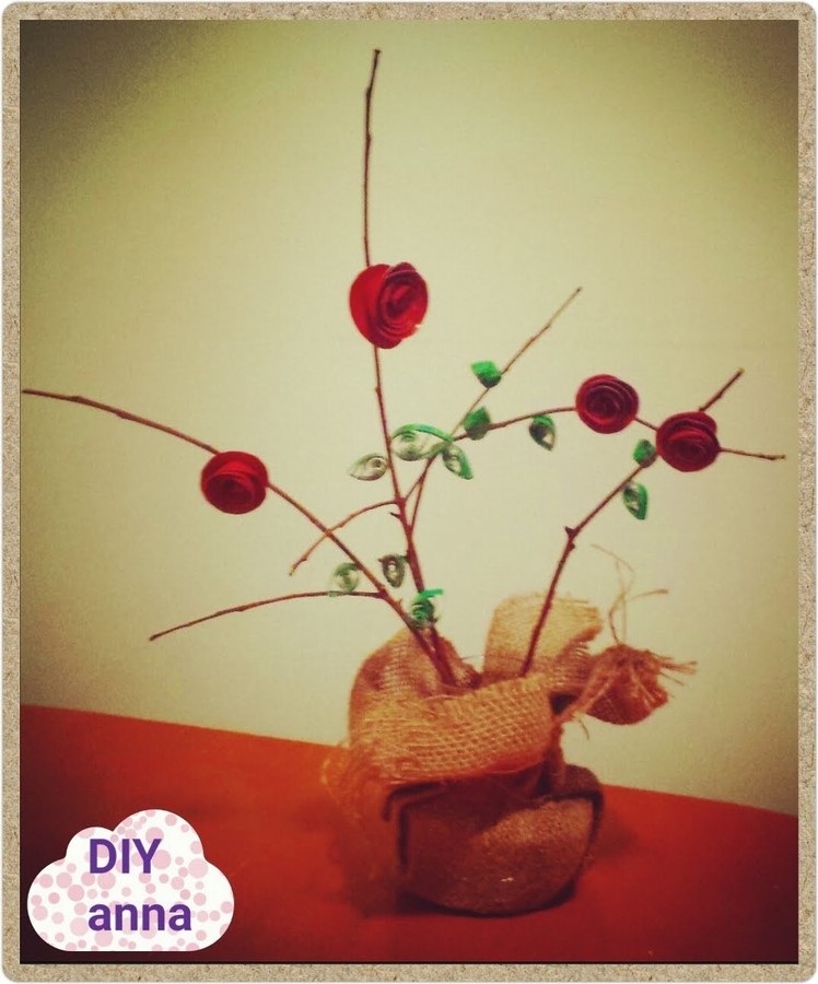 Women´s day gift roses DIY paper craft ideas tutorial, mother´s day, valentine´s day. URADI SAM