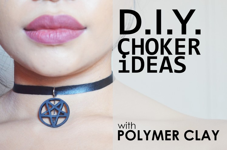 3 DIY Choker Charm Ideas using Polymer Clay
